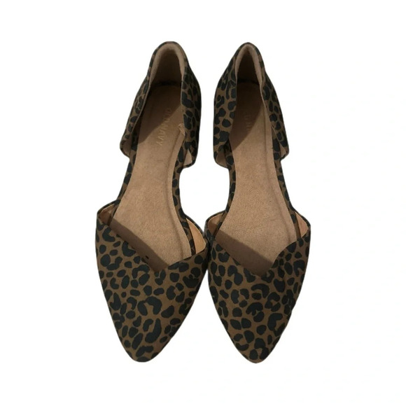 Old Navy Cheetah Print Flats Size 7 - Picture 1 of 2